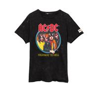 AC/DC Nero Band Members T-shirt a maniche corte Uomini