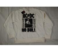AC/DC No Bull Crema Felpa Nuova Ufficiale Live Madrid 1996 TNT HELLS BELLS