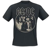 AC/DC North American Tour 1979 Uomo T-Shirt Nero 100% Cotone Regular