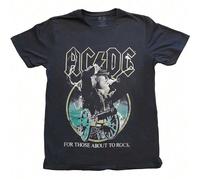 AC/DC | Official Band T-Shirt | For Those About To Rock Yellow Outlines - 24-Hour Fast Shipping! Celebrate the power and energy of AC/DC with this official For Those About To Rock Yellow Outlines T-sh