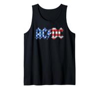 AC/DC Old Glory Bandiera Americana Logo Canotta