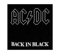 Ac/Dc Patch Back In Nero Band Logo Ufficiale Woven Sew On Nero (10 Cm X 10 Cm)