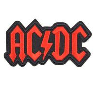 AC/Dc Patch Mend Ferro Ricamato Patch Acdc Rosso