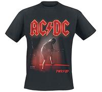 AC/DC PWR UP Angus Live Uomo T-Shirt Nero L 100% Cotone Regular