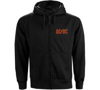 AC/DC Red Logo Angus Young Brian Johnson autorizzato Felpa con Cappuccio