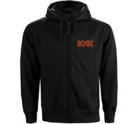 AC/DC Red Logo Angus Young Brian Johnson autorizzato Felpa con Cappuccio