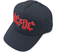 AC/DC Red Logo Cappello Black