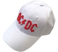 AC/DC Red Logo Cappello White