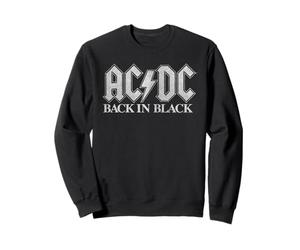 AC/DC Retro con Logo Nero Felpa