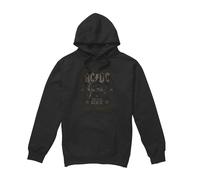 AC/DC Rock Label Felpa con Cappuccio Uomo (TV7282)