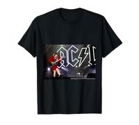 AC DC Rock Lightning Logo Stadium Chitarra Live Energy Maglietta