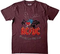 AC/DC Maglietta Fly On The Wall Tour Unisex Maroon Red M