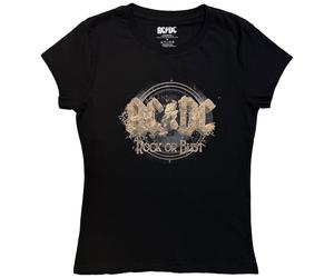 AC/DC Rock or Bust Black XL Donna Maglietta