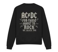 AC/DC Salute Felpa Adulto Unisex (TV11189)