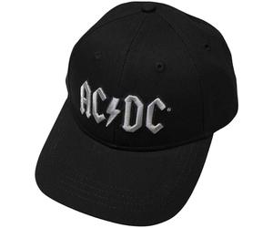 AC/DC Silver Logo Cappello Black