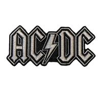 AC/DC Silver Logo Ufficiale Toppa da cucire