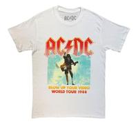 AC/Dc T Shirt Blow Up Your Video Band Logo Nuovo Ufficiale Unisex Bianca