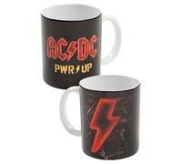 AC/DC Tazza - PWR/UP AC DC Tazza da caffè in ceramica nera 320 ml