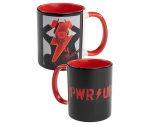AC/DC Tazza - PWR/UP Tazza da caffè in ceramica nero/rosso 320 ml