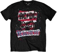AC/DC Maglietta We Salute You Stripe Unisex Black L