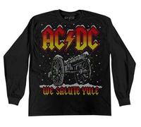 AC/Dc We Saluto Yule For Those About To Rock Musica Manica Lunga T Shirt 32810