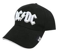 AC/DC White Logo Adjustable Baseball Cap