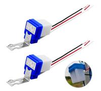 AC/DC12V 10A crepuscolare Automatico Interruttore della luce, Sensore di Luce Fotocellula per Esterni, Compatibile con Varie Lampadine, Design Impermeabile e Durevole