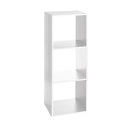 5five - scaffale a colonna a 3 scomparti "mix n modul" bianco