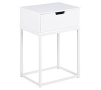 AC Design Furniture Amalie Comodino, Bianco, Mdf, L: 30 X L: 40 X H: 61.5 cm, 1 Pz