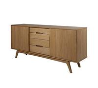 AC Design Furniture Credenza Monika, Dimensioni: 180 x 44 x 84 cm (Larghezza x Lunghezza x Altezza), Legno, Marrone