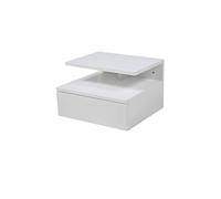AC Design Furniture Fia Comodino, Alt: 22,5 x Larg: 32 x Lung: 35 cm, Bianco, Legno ingegnerizzato, 1 pz