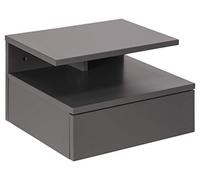 AC Design Furniture Fia Comodino, Alt: 22,5 x Larg: 32 x Lung: 35 cm, Grigio Chiaro, Legno ingegnerizzato, 1 pz