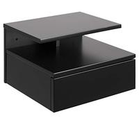 AC Design Furniture Fia Comodino, Alt: 22,5 x Larg: 32 x Lung: 35 cm, Nero, Legno ingegnerizzato, 1 pz
