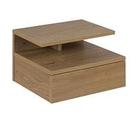 AC Design Furniture Fia Comodino per Montaggio a Parete Effetto Quercia con 1 Cassetto e Vano a Giorno Mobili per Camera da letto Armadietto H: 22,5 x B: 32 x L: 35 cm