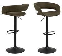AC Design Furniture Jack - Sgabello da bar, 104 x 54,5 x 48,5 cm, colore: Verde oliva