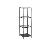 AC Design Furniture Jörn Regal, Vetro, Nero, 37 x 35 x 119,5 cm