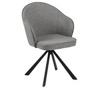 AC Design Furniture Maria Sedie da Pranzo con braccioli, Grigio, H: 81,5 x B: 57 x T: 58,5 cm