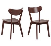 AC Design Furniture Roxanne - Set di 2 sedie per sala da pranzo, 79,5 x 45 x 55 cm, in terracotta, legno, 2 pezzi