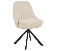 AC Design Furniture Sarah - Sedia per sala da pranzo, in tessuto Apia, 4 stelle, struttura in acciaio verniciato a polvere, con funzione girevole e molle insacchettate, 2 pezzi