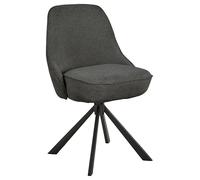 AC Design Furniture Sarah - Sedia per sala da pranzo, in tessuto Apia, 4 stelle, struttura opaca, in acciaio verniciato a polvere, con funzione girevole e molle insacchettate, 2 pezzi
