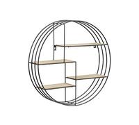 AC Design Furniture Scaffale Nadine, Legno, Nero, 10 x 45 x 45 cm
