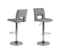 AC Design Furniture Sgabello da bar Sonia, dimensioni: 41,5 x 115 x 52 cm (larghezza x altezza x lunghezza), in similpelle, due pezzi, marrone