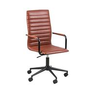 AC Design Furniture Winifred Sedia da scrivania, H: 103 x l: 45 x P: 58 cm, cognac, PU, 1 pz.