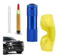 AC Detector Kit - UV Flashlight Refrigerant Detection Tool With Protective Goggles, Accurate HVAC AC System Finder For Automotive Engine Radiator Refrigerator Home Cooling Systems