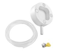 AC Drain Hose, Clear Condensate Flow Tube Kit, Magnetic Window Clamp System, Flexible PVC Replacement Pipe Set, Mini Split Cooling Water Discharge Accessory, Home Air Conditioner Use 3.07x3.07x0.98in