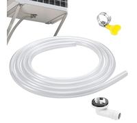 AC Drain Hose, Window Air Conditioner Drain Kit, 11.02x9.06x0.79 Inches Portable Mini Split Indoor Unit Drainage Pipe with Clamp and Connector for Efficient Leak Proof Water Discharge