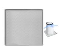 AC Drip Pan | Vassoio di scarico portatile a corrente alternata, in acciaio, per condizionatori a goccia, contenitore per raccolta 'acqua | tappetino in silicone antiscivolo | unità