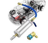 AC Dye Injector - Professional Air Conditioning Tool for Car A/C Service, Leak Detection & Maintenance - Aluminum Oil Injectoor ffor Automotive Cooling Systems with 1/4 SAE Connection