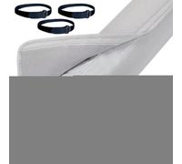 AC Exhaust Hose Cover Wrap, Insulated Duct Guard for 5",5.9" Diameter Pipes, Efficient Heat Insulation Replacement for Portable Air Conditioner Hose Installation Energy-Saving Home Cooling, Gray Black