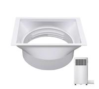 AC Hose Connector - 150mm ABS | Portable Air Conditioner Exhaust Duct Adapter | Clockwise Counterclockwise Thread Window Vent Kit For Portable AC Units Home RV Use